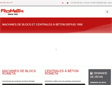Tablet Screenshot of machinesblocbeton.com